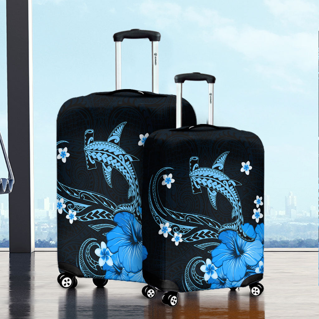 Hawaii Luggage Cover Shark Polynesia Tribal Tattoo