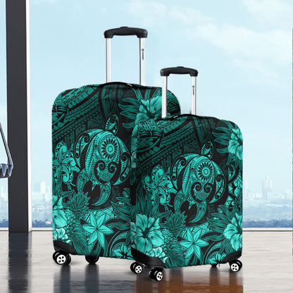 Hawaii Luggage Cover Tribal Polynesia Sea Turtle Design Pacific Dream