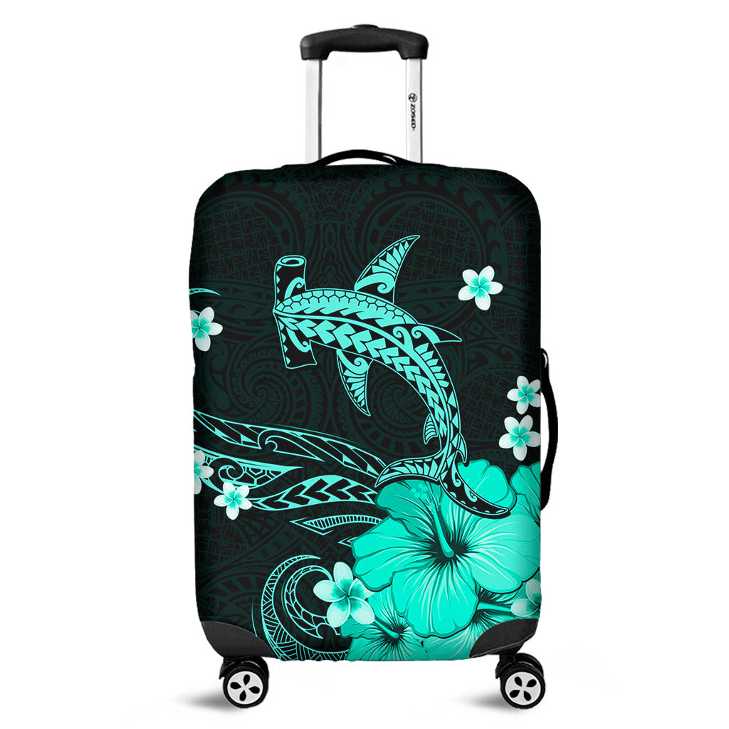 Hawaii Luggage Cover Shark Polynesia Tribal Tattoo