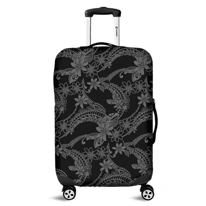 Hawaii Luggage Cover Polynesian Print Fabric And Flower