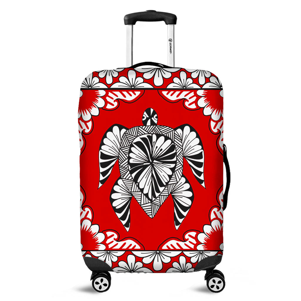 Tonga Luggage Cover Tapa Turtle Design