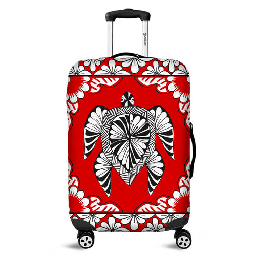 Tonga Luggage Cover Tapa Turtle Design