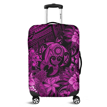 Hawaii Luggage Cover Tribal Polynesia Sea Turtle Design Pacific Dream