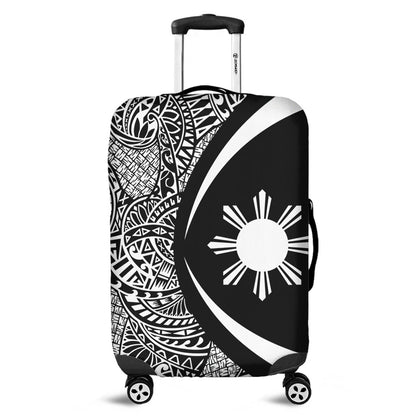 Philippines Filipinos Luggage Cover Lauhala White Circle Style