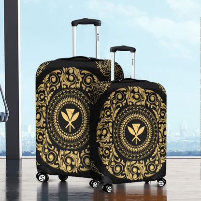 Hawaii Luggage Cover Kanaka Maoli Royal Vintage Style