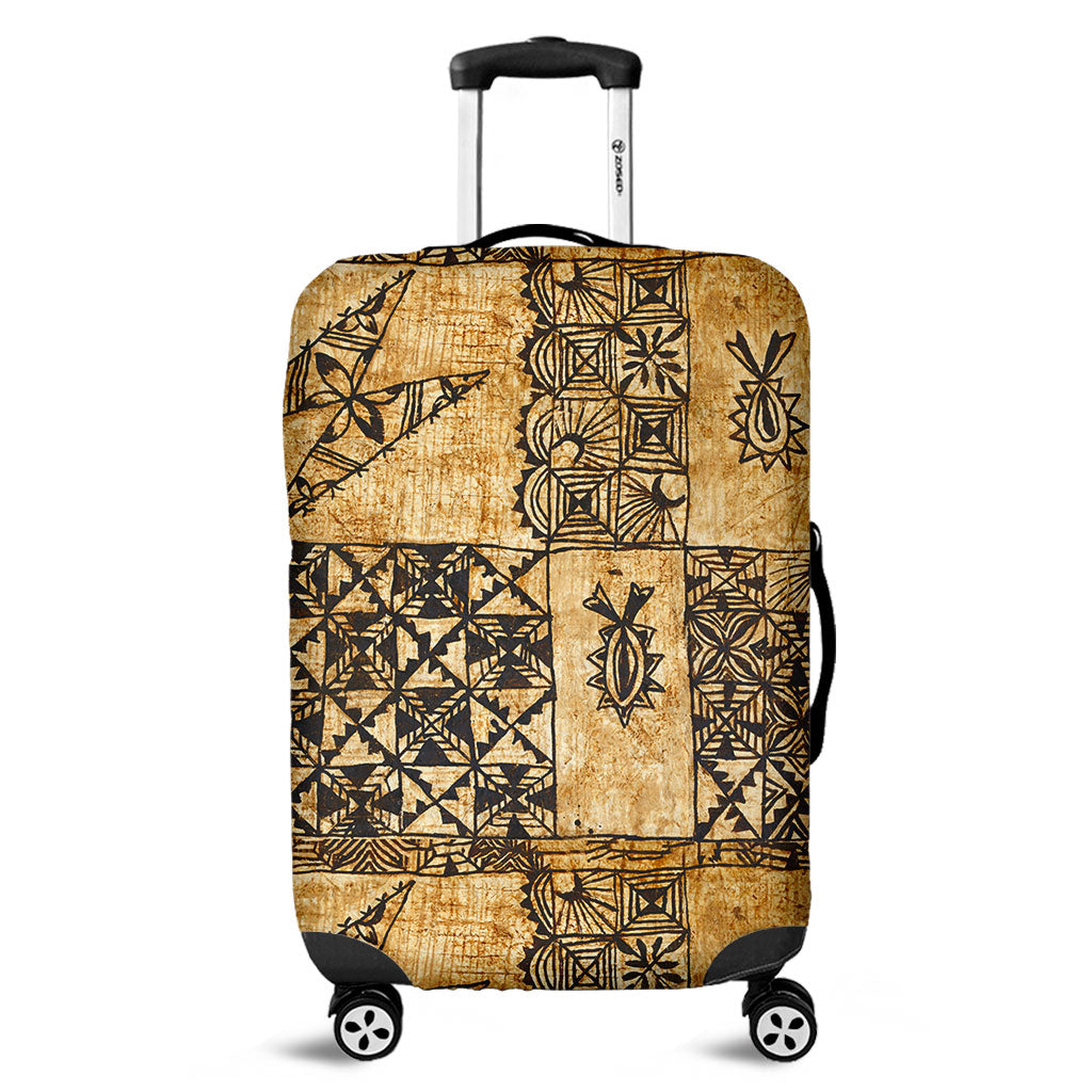 Tonga Luggage Cover Tapa Cloth Vintage