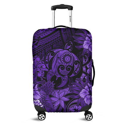 Hawaii Luggage Cover Tribal Polynesia Sea Turtle Design Pacific Dream