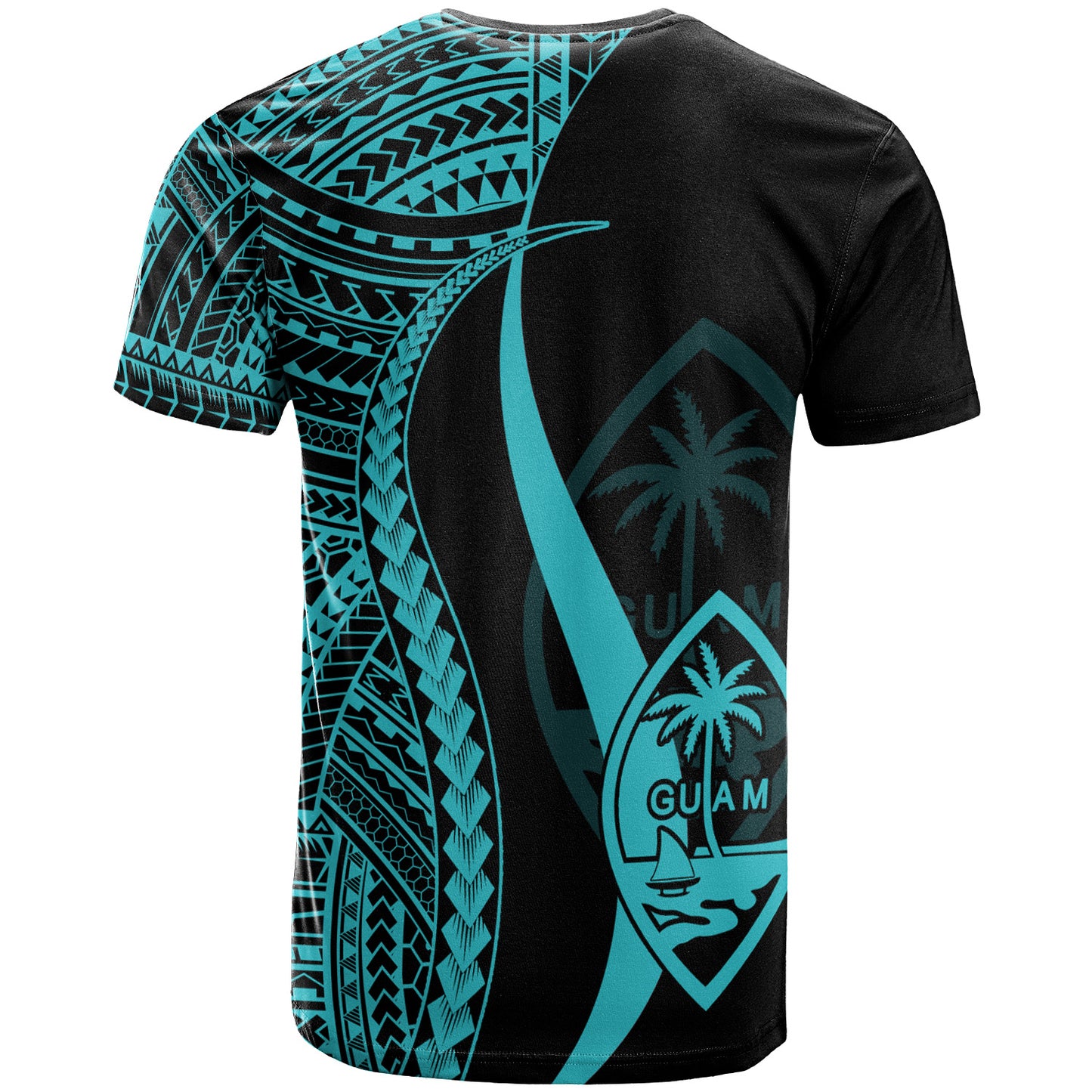 Guam Custom Personalised T-Shirt - Polynesian Tentacle Tribal Pattern