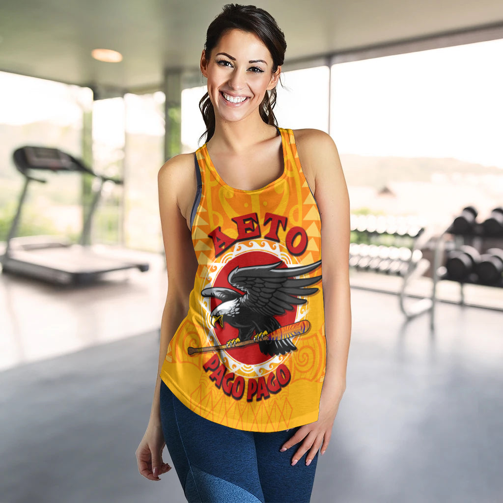 American Samoa Polynesian Women Racerback Tank - Aeto Pago Pago