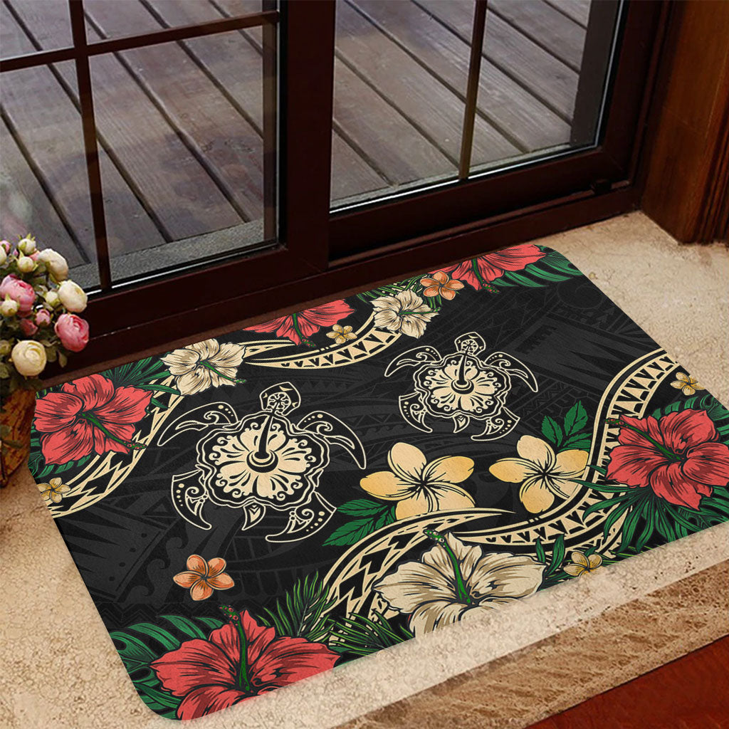 Hawaii Doormat Hawaiian Map Turtle Drawing Tattoo
