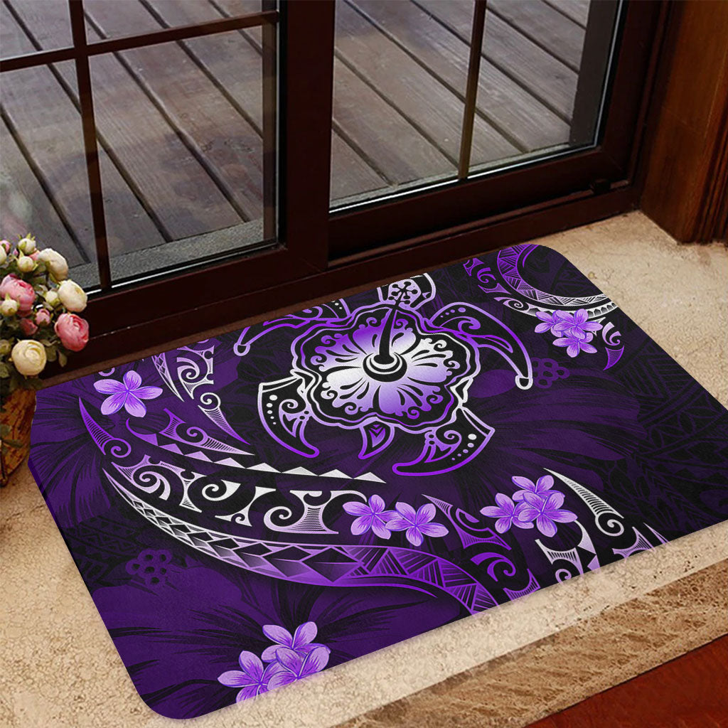 Hawaii Doormat Kanaka Maoli Map With Turtle Tribal Polynesia Tattoo Luxury Design