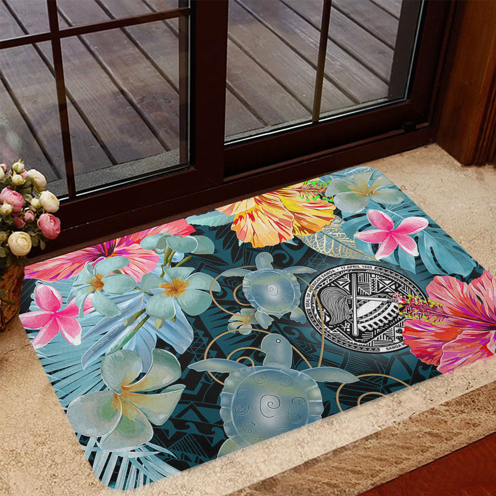 American Samoa Door Mat Turtle Tropical Beach