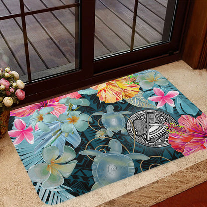 American Samoa Door Mat Turtle Tropical Beach
