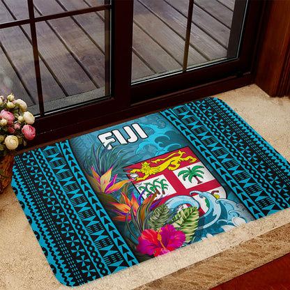 Fiji Doormat Bula Islands Wave Tropical