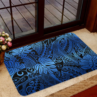 Hawaii Doormat Tribal Polynesian Pattern Leaf