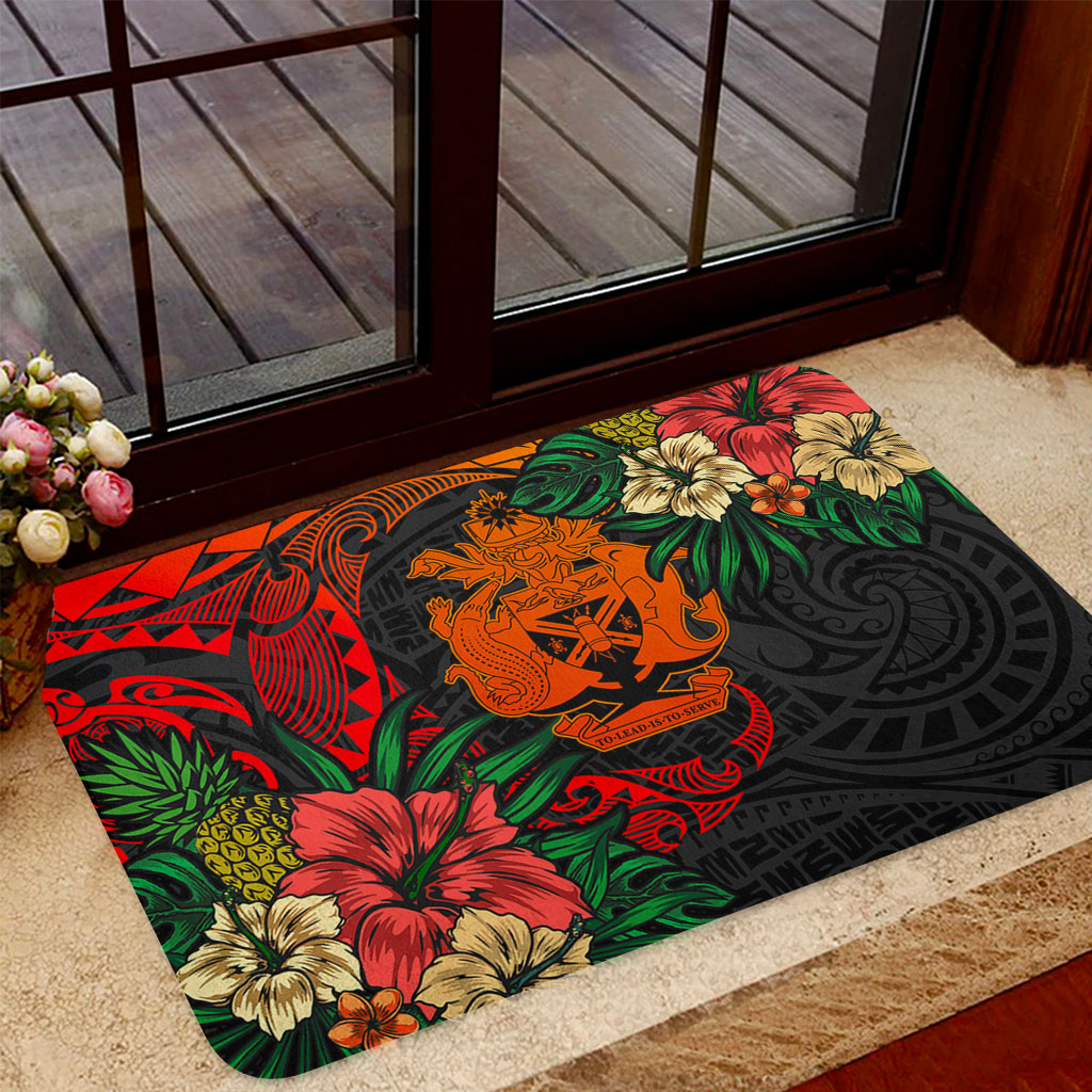 Solomon Islands Doormat Polynesian Coat Of Arms Tropical