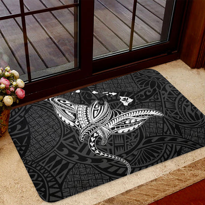 Hawaii Doormat Hawaiian Map Polynesian Tribal Ray Tattoo
