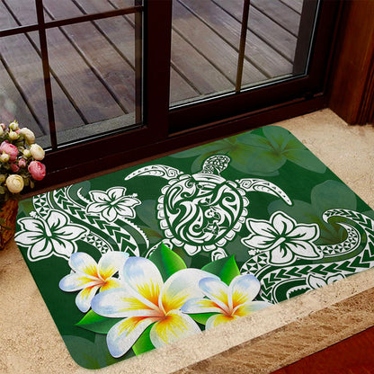 Hawaii Doormat Polynesian Turtle Tattoo Plumeria Original Style