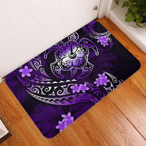 Hawaii Doormat Kanaka Maoli Map With Turtle Tribal Polynesia Tattoo Luxury Design