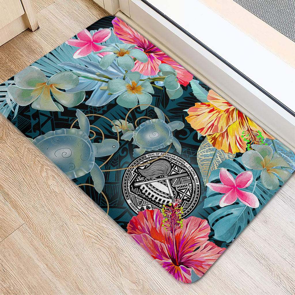 American Samoa Door Mat Turtle Tropical Beach