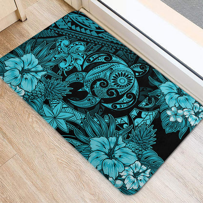 Hawaii Doormat Tribal Polynesia Sea Turtle Design Pacific Dream