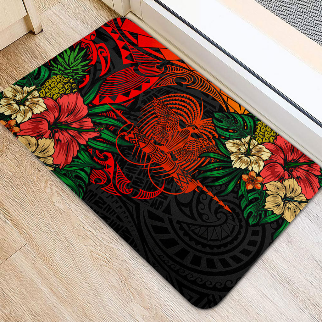 Papua New Guinea Doormat Polynesian Coat Of Arms Tropical