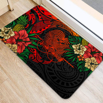 Papua New Guinea Doormat Polynesian Coat Of Arms Tropical