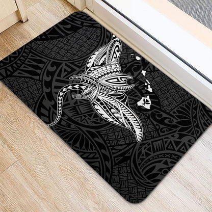 Hawaii Doormat Hawaiian Map Polynesian Tribal Ray Tattoo