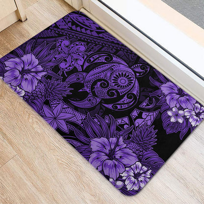Hawaii Doormat Tribal Polynesia Sea Turtle Design Pacific Dream