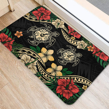 Hawaii Doormat Hawaiian Map Turtle Drawing Tattoo