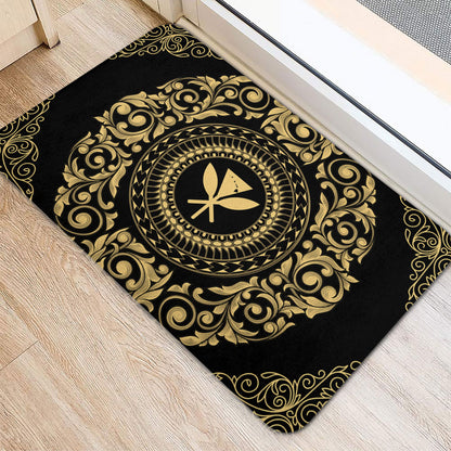 Hawaii Door Mat Kanaka Maoli Royal Vintage Style
