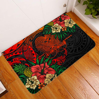 Papua New Guinea Doormat Polynesian Coat Of Arms Tropical