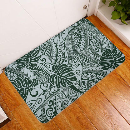 Hawaii Door Mat Tribal Pattern Leaf