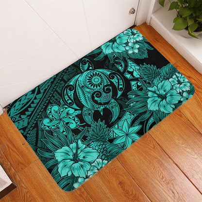 Hawaii Doormat Tribal Polynesia Sea Turtle Design Pacific Dream