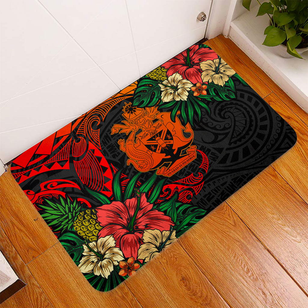 Solomon Islands Doormat Polynesian Coat Of Arms Tropical