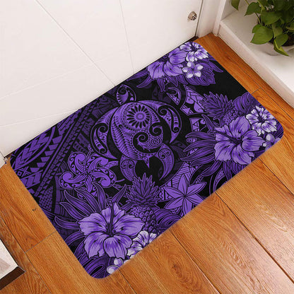 Hawaii Doormat Tribal Polynesia Sea Turtle Design Pacific Dream