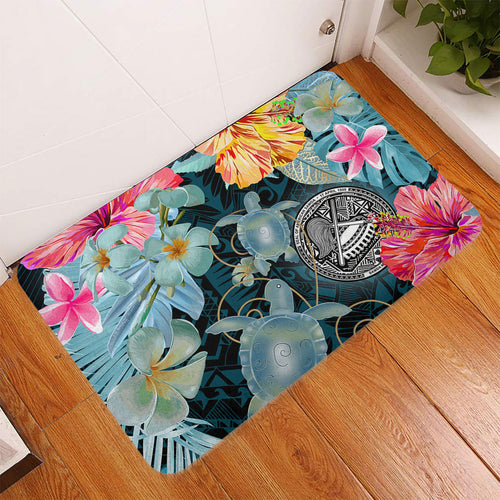 American Samoa Door Mat Turtle Tropical Beach