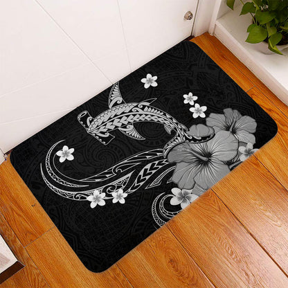 Hawaii Door Mat Shark Polynesia Tribal Tattoo