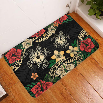 Hawaii Doormat Hawaiian Map Turtle Drawing Tattoo