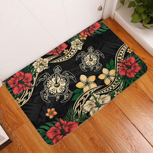 Hawaii Doormat Hawaiian Map Turtle Drawing Tattoo