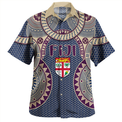 Fiji Combo Dress And Shirt Bula Pattern Circle