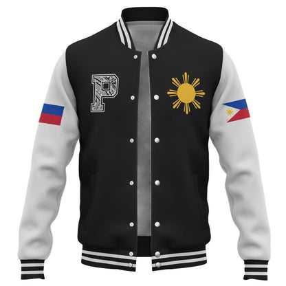 Philippines Filipinos Baseball Jacket Letters Style Ver.1