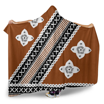 Fiji Hooded Blanket Tapa Clothes