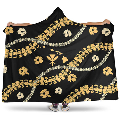 Hawaii Hooded Blanket Curve Floral Lei