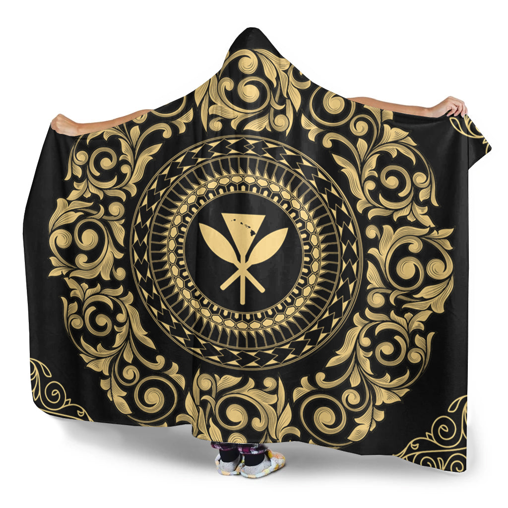 Hawaii Hooded Blanket Kanaka Maoli Royal Vintage Style
