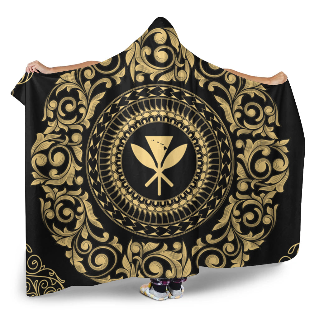 Hawaii Hooded Blanket Kanaka Maoli Royal Vintage Style
