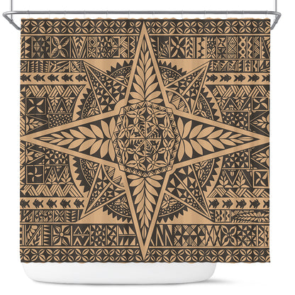 Tonga Shower Curtain Tonga Polynesian Tapa