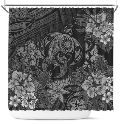 Hawaii Shower Curtain Tribal Polynesia Sea Turtle Design Pacific Dream