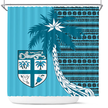 Fiji Shower Curtain Tapa Coconut