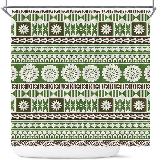 Fiji Shower Curtain Tapa Pattern